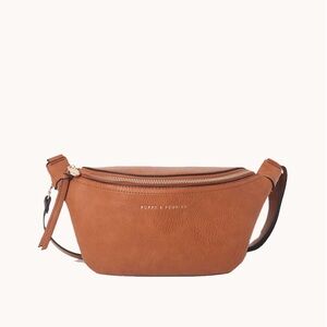 Poppy & Peonies the Sidekick Cognac Crossbody Bag